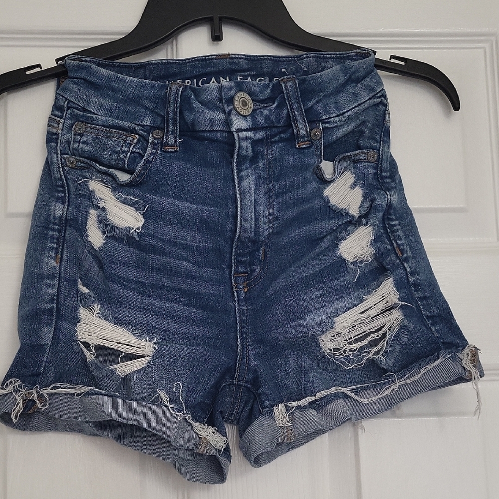 American Eagle Shorts Next Level Stretch Curvy Hi-Rise Shortie